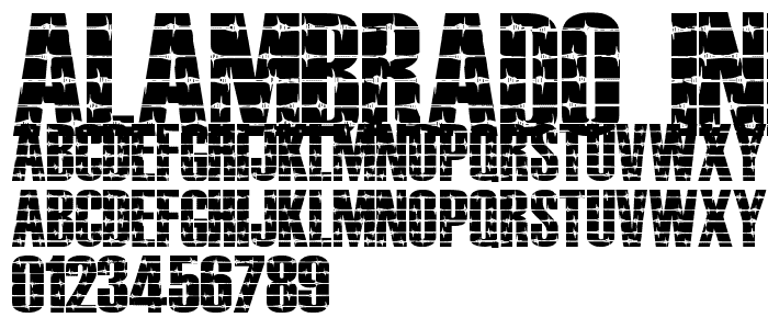ALAMBRADO INFERNAL font